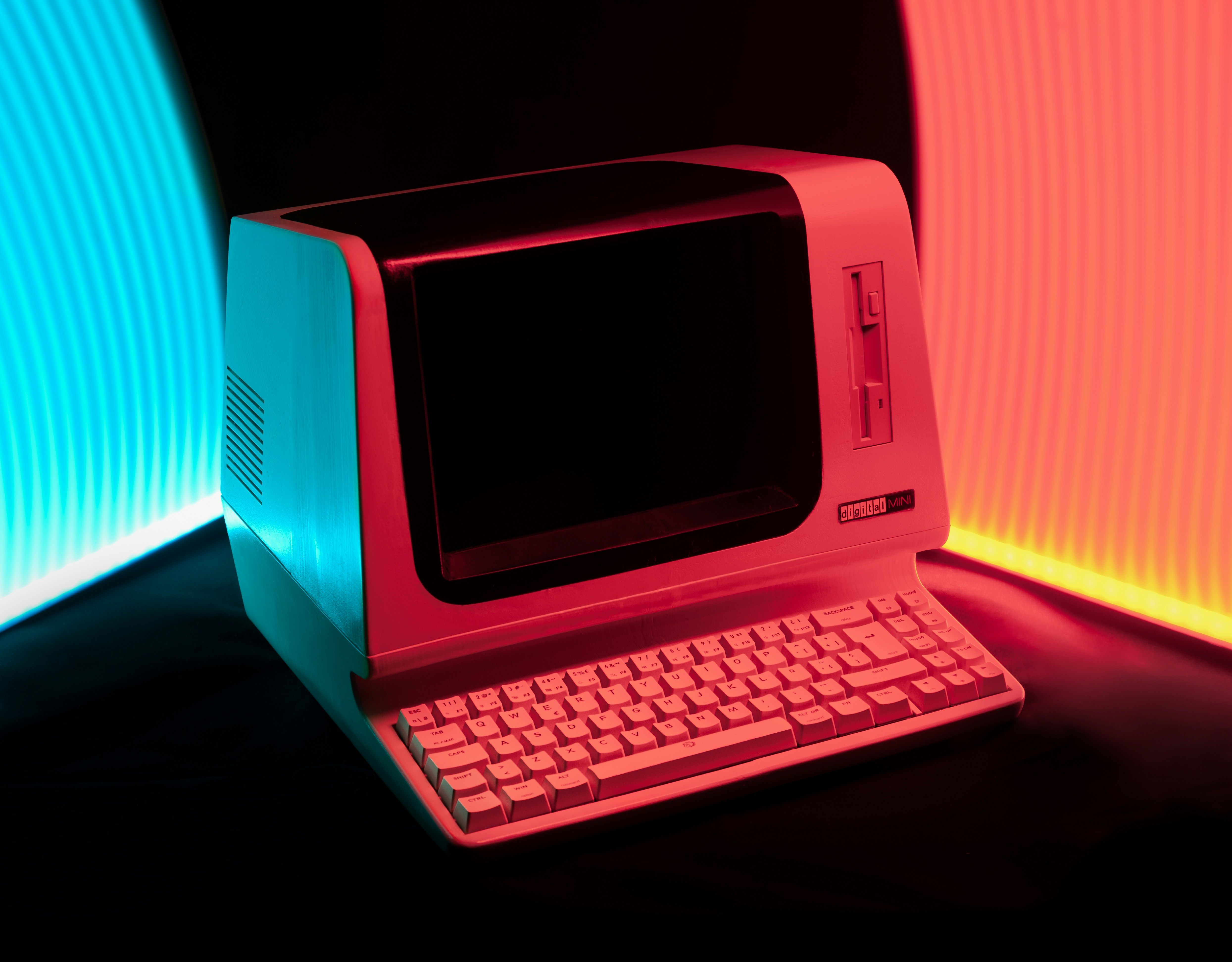 A retro futuristic all in one Personal Computer